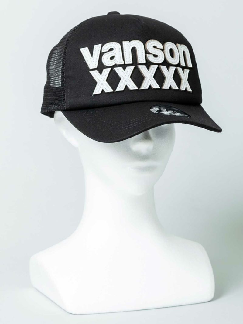 【VANSON】レザーロゴ メッシュキャップ＜50周年記念モデル＞