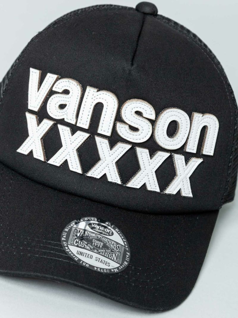【VANSON】レザーロゴ メッシュキャップ＜50周年記念モデル＞