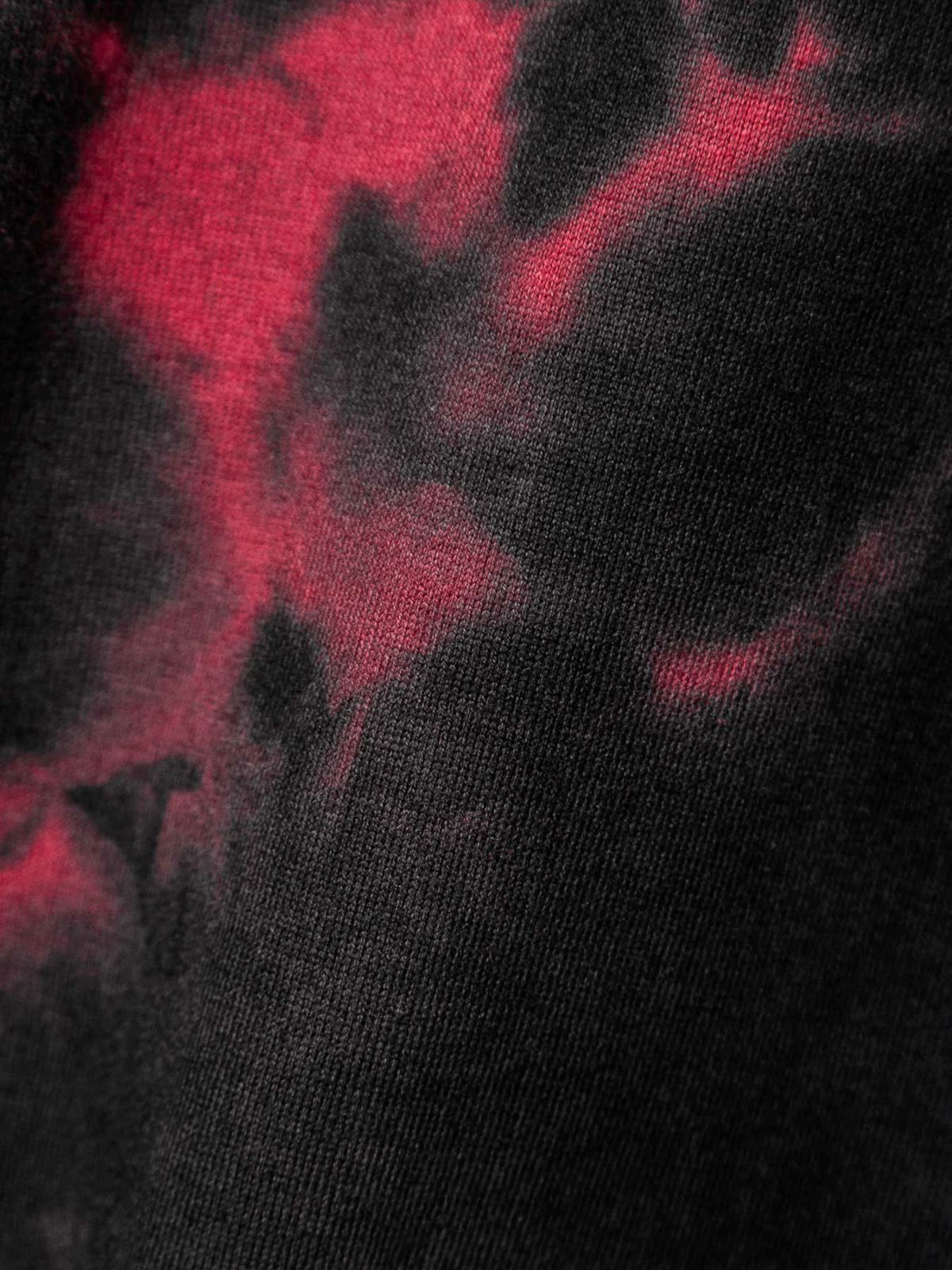 【VANSON】“スカルファイヤー”モノトーン刺繍Tシャツ