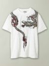 【絡繰魂】“巻龍”総刺繍ブロックジャガードTシャツ