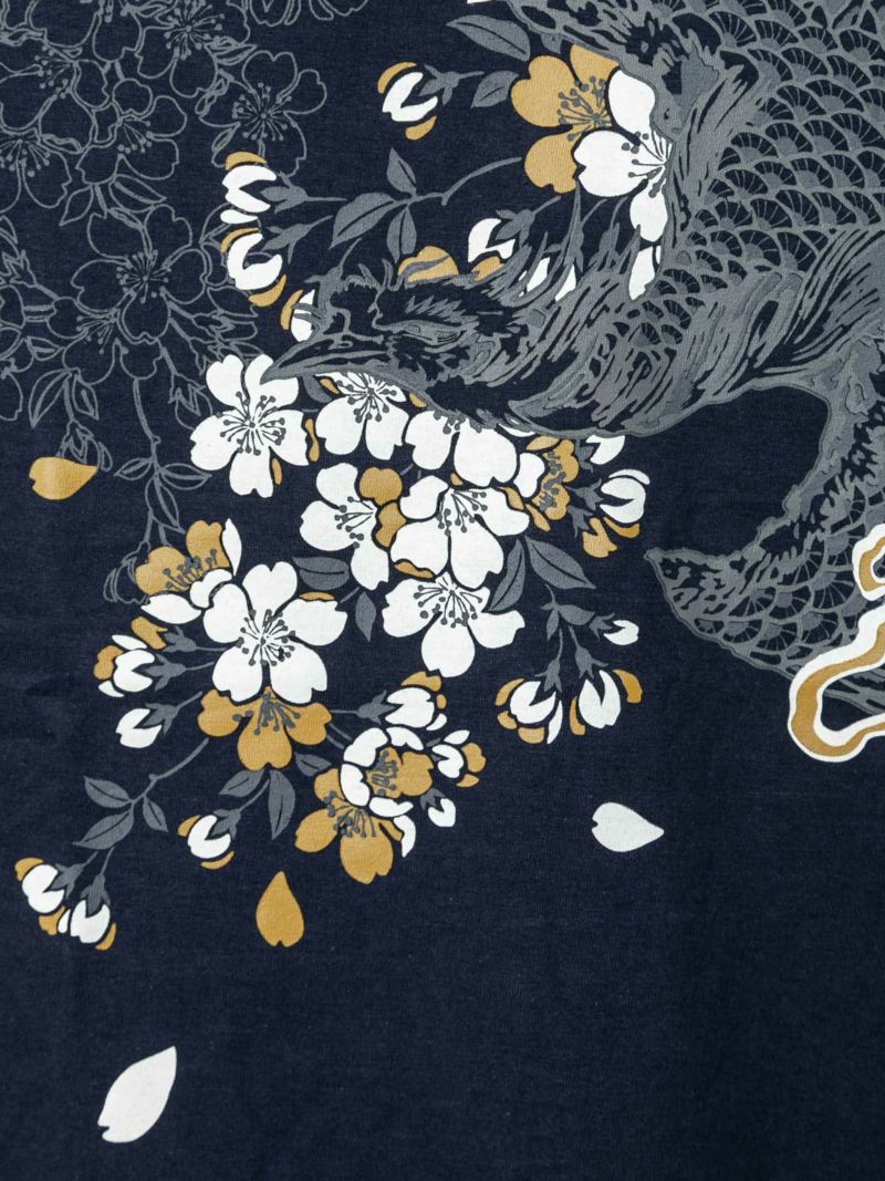 【和風景】“鳳凰と桜”プリントTシャツ