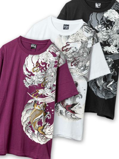 【和風景】<br>“登竜門”プリントTシャツ≪返品・取寄対応不可≫