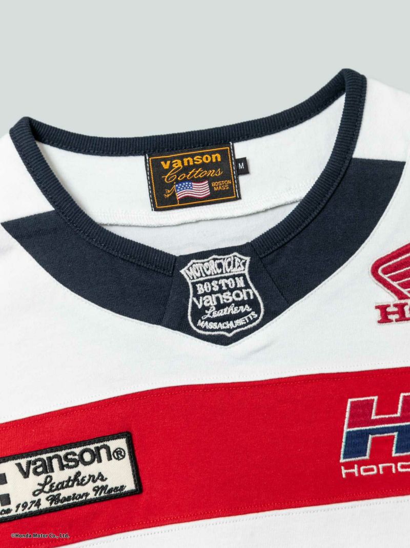 【HONDA×VANSON】“HRC WING”刺繍入りTシャツ【HONDA×VANSON】“HRC WING”刺繍入りTシャツ