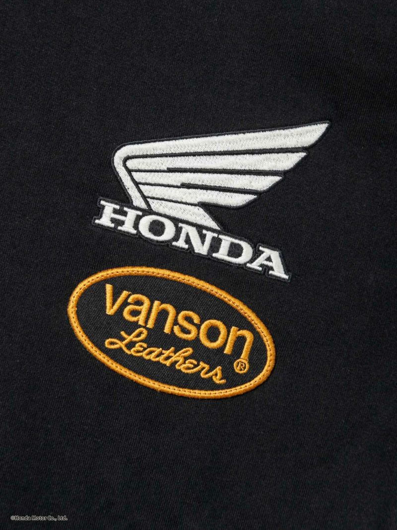 【HONDA×VANSON】ボーン刺繍Tシャツ