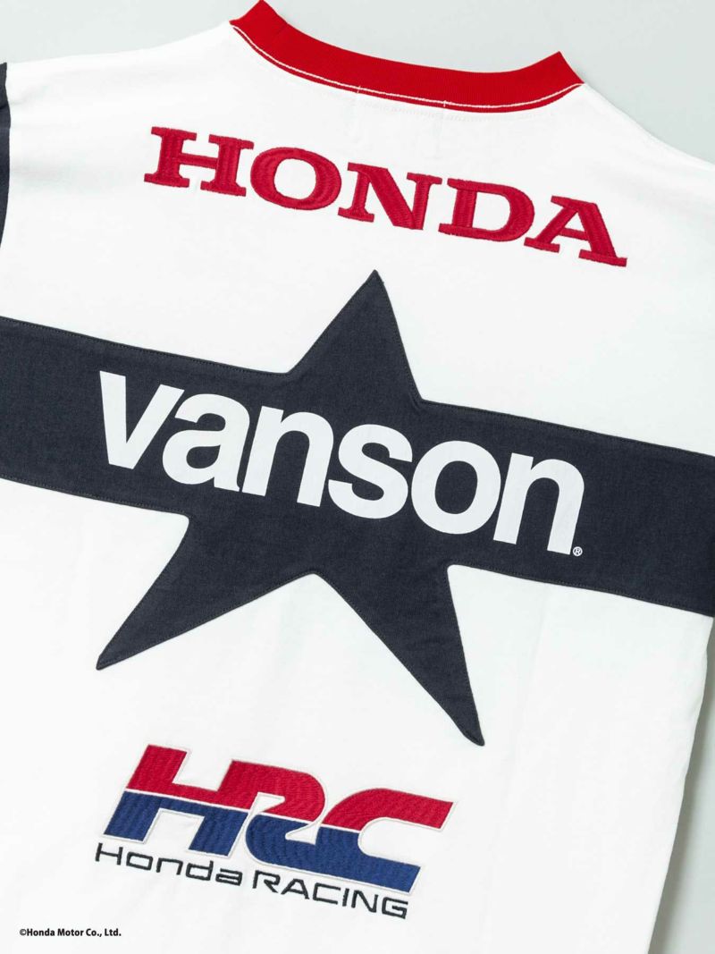 【HONDA×VANSON】“ワンスター”刺繍入りTシャツ