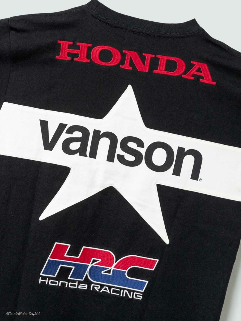 【HONDA×VANSON】“ワンスター”刺繍入りTシャツ