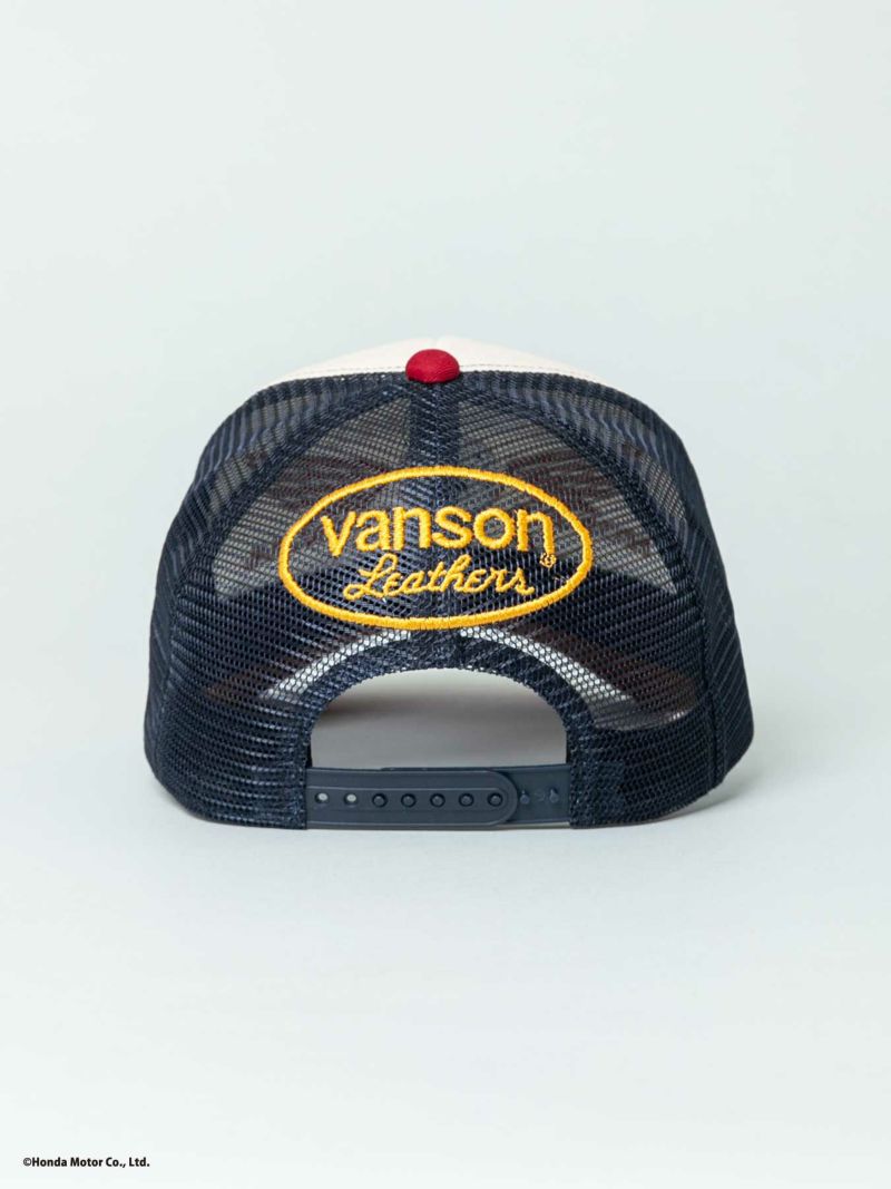 【HONDA×VANSON】“ウィングホイール”刺繍入りメッシュキャップ
