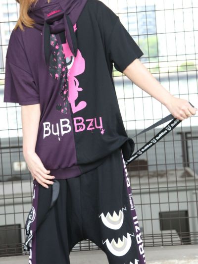 ≪32%OFF≫【BuBBzu】<br>“FUKIGEN：ボクノナカミ”耳付き半袖ZIPパーカー≪返品・取寄対応不可≫