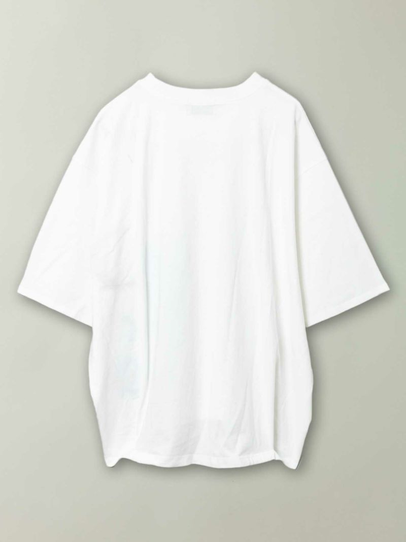 【雅結】三日月と百合刺繍フレンチTシャツ