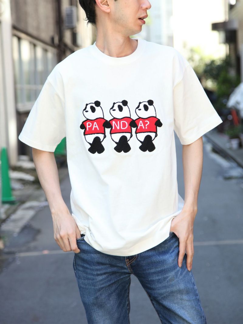 ＜予約＞【PANDIESTA JAPAN】“グッドフレンズ”刺繍入りTシャツ