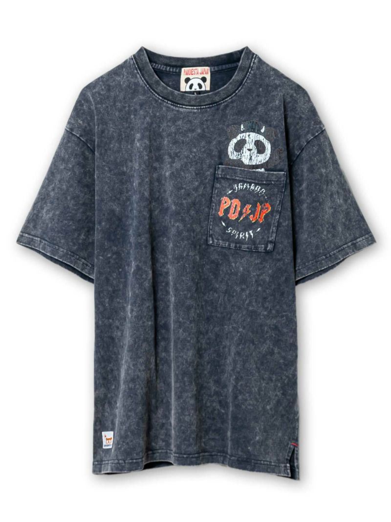 ＜予約＞【PANDIESTA JAPAN】“PD/JP ギタリスト”パウダー加工プリントTシャツ