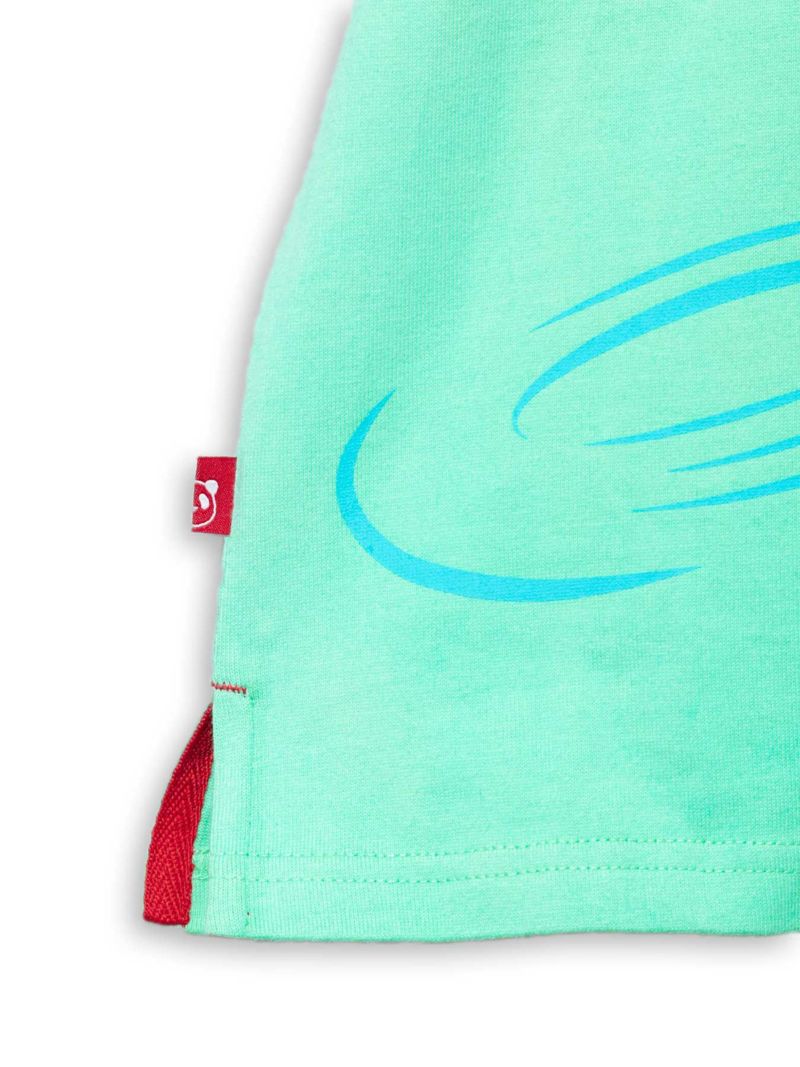 ＜予約＞【PANDIESTA JAPAN】“夜釣り熊猫”刺繍入りTシャツ