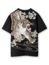 予約＞【絡繰魂・粋】“信長の銀燭虎”総刺繍Tシャツ