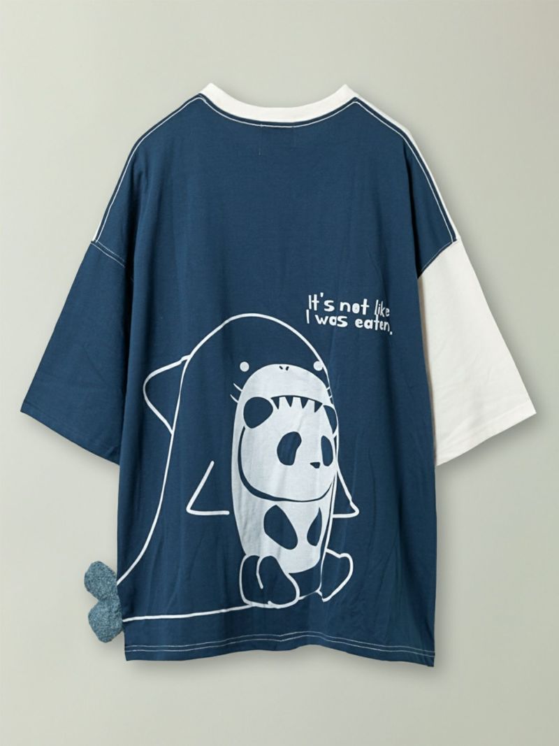 【PANDIESTA JAPAN】“着ぐるみサメパンダ”BIGシルエットTシャツ