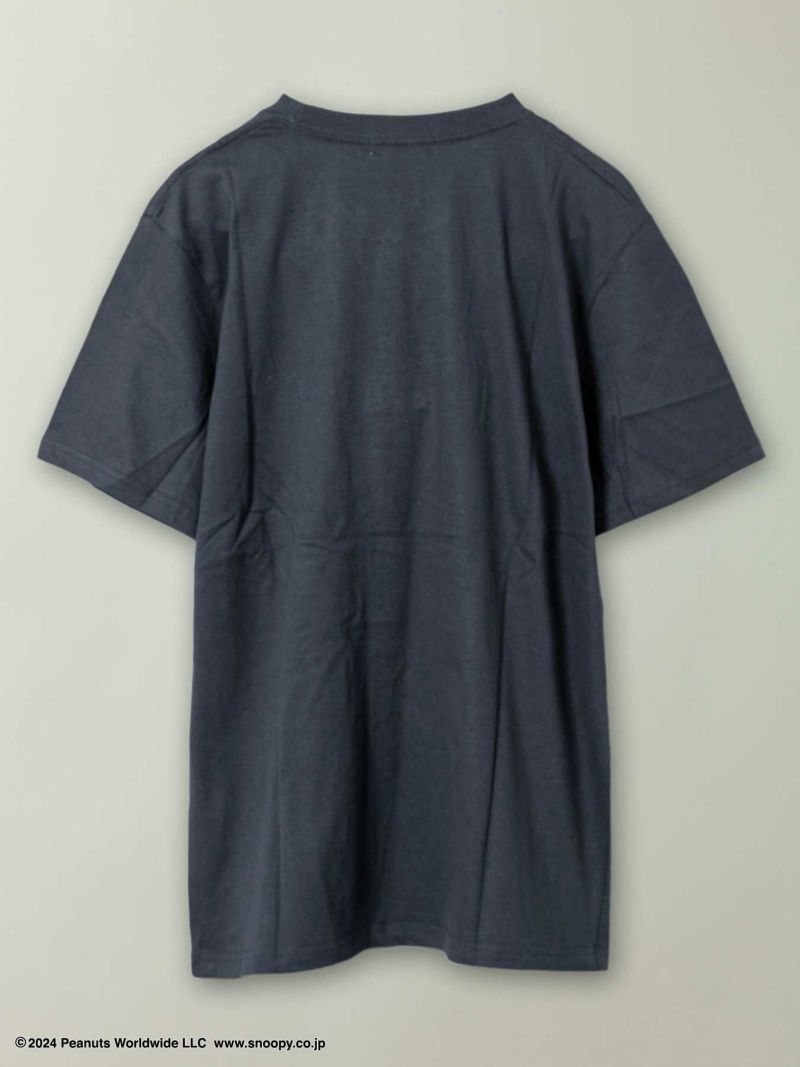 【PEANUTS】“スヌーピー”刺繍Tシャツ