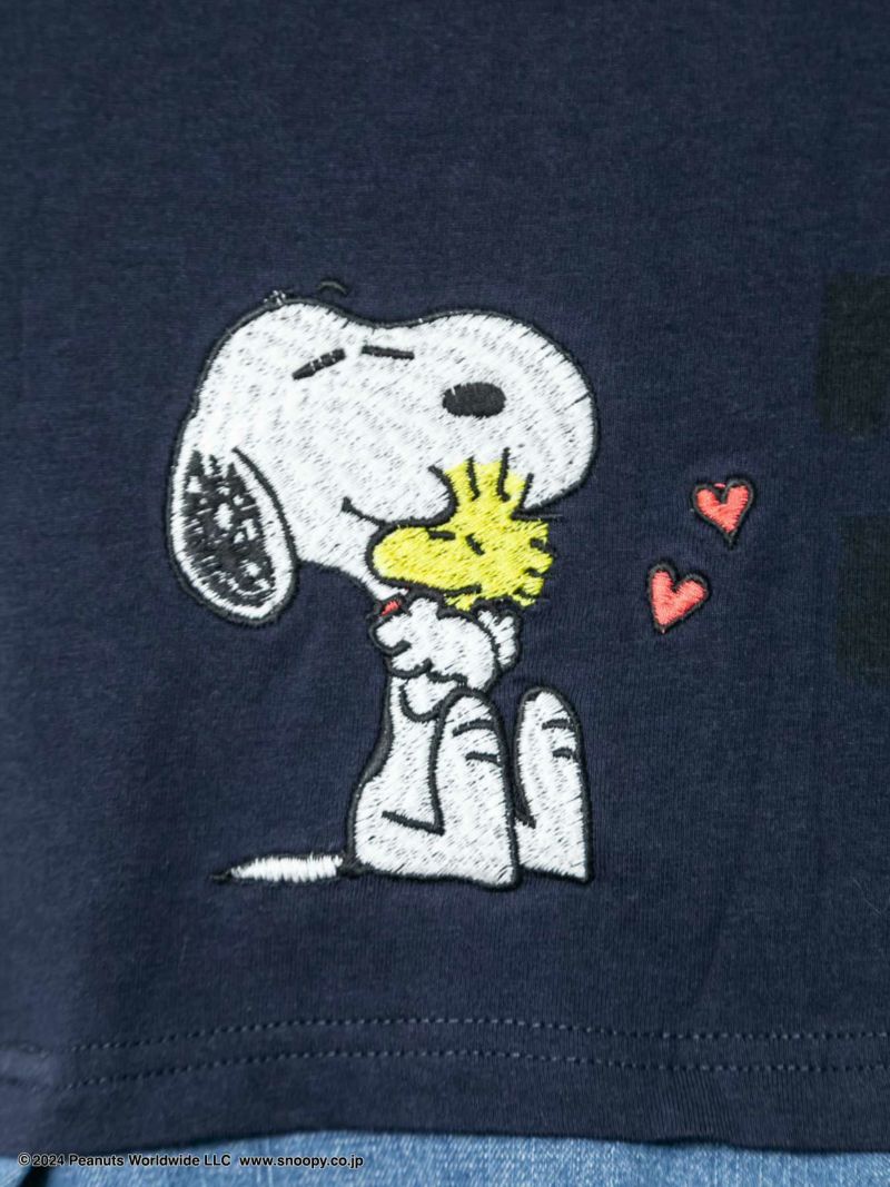 【JUICY×PEANUTS】≪100着限定≫“VINTAGE SNOOPY”デニム切替チュニック〔別注〕