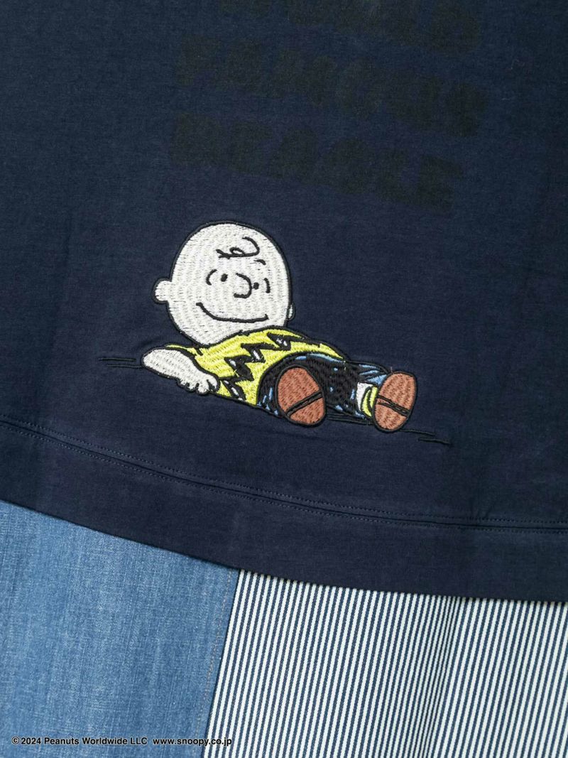 【JUICY×PEANUTS】≪100着限定≫“VINTAGE SNOOPY”デニム切替ワンピース〔別注〕