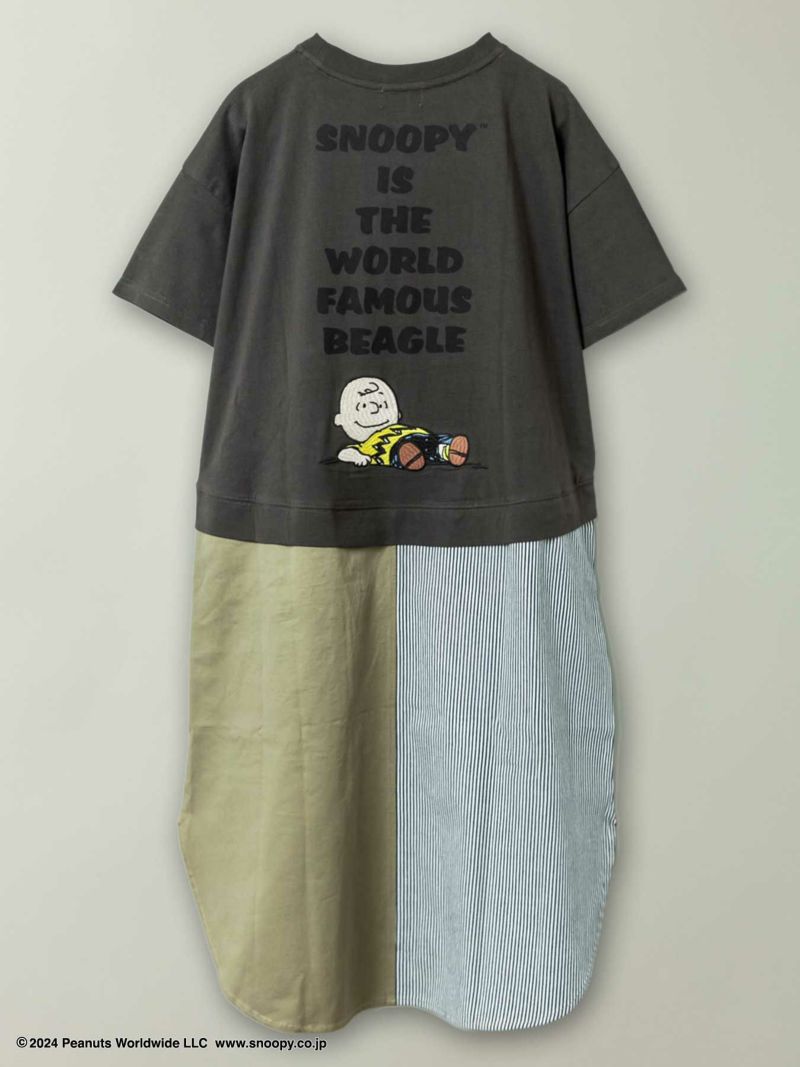 【JUICY×PEANUTS】≪100着限定≫“VINTAGE SNOOPY”デニム切替ワンピース〔別注〕