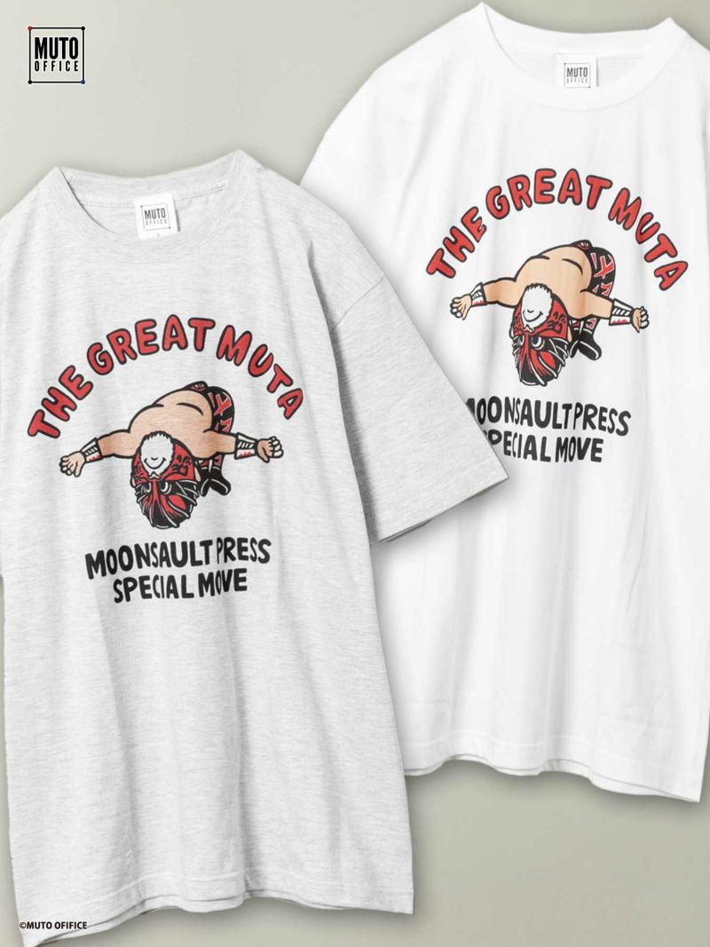 【THE GREAT MUTA】“MOONSAULT PRESS”プリントTシャツ