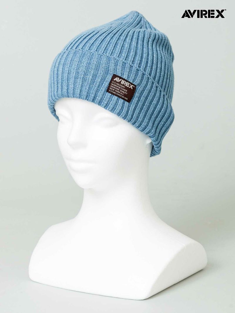 【AVIREX】INDIGO KNIT CAP