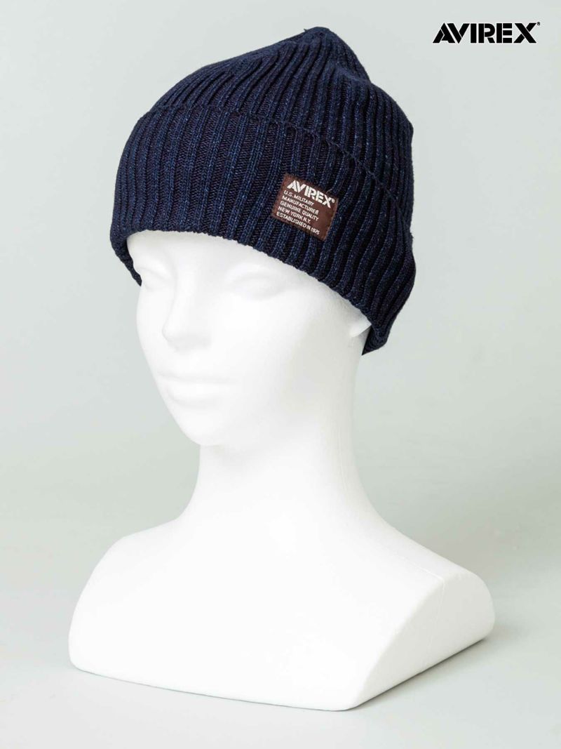 【AVIREX】INDIGO KNIT CAP