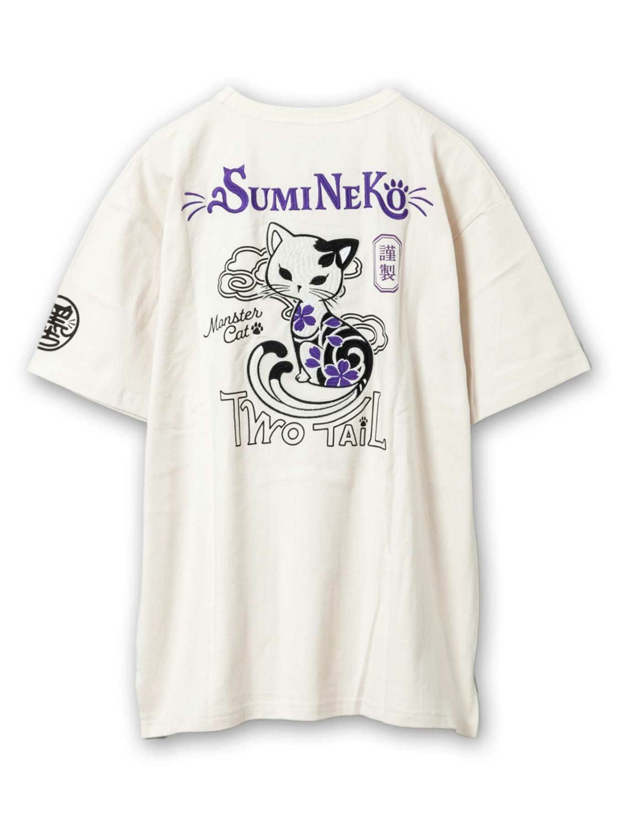 【SUMINEKO】“スミネコ”刺繍入りTシャツ