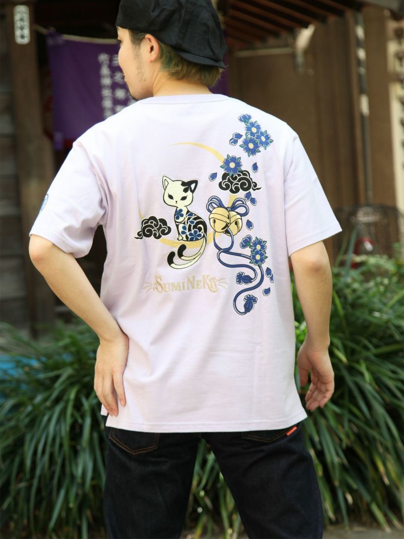 【SUMINEKO】“スミサクラ”刺繍入りTシャツ