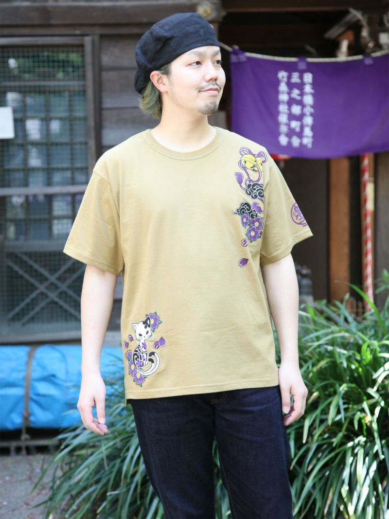 【SUMINEKO】“スミサクラ”刺繍入りTシャツ