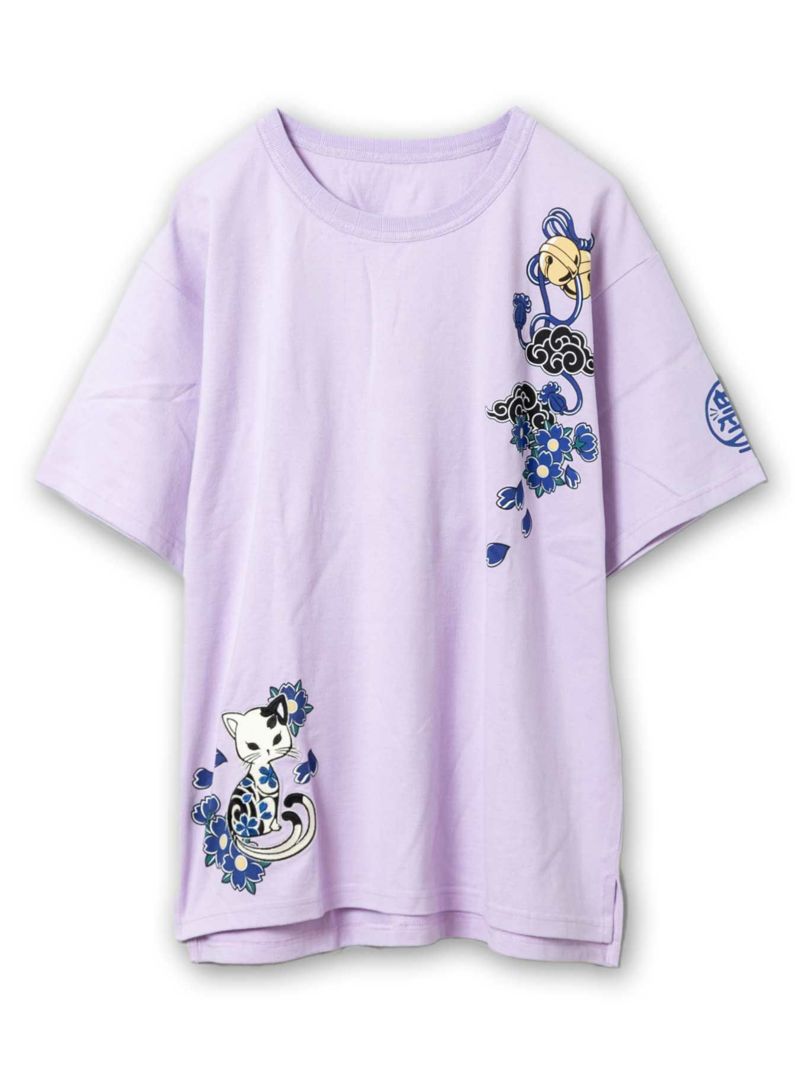 【SUMINEKO】“スミサクラ”刺繍入りTシャツ