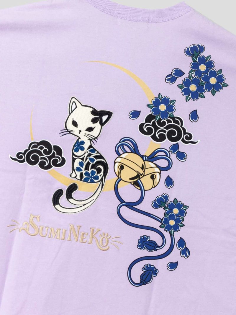 【SUMINEKO】“スミサクラ”刺繍入りTシャツ