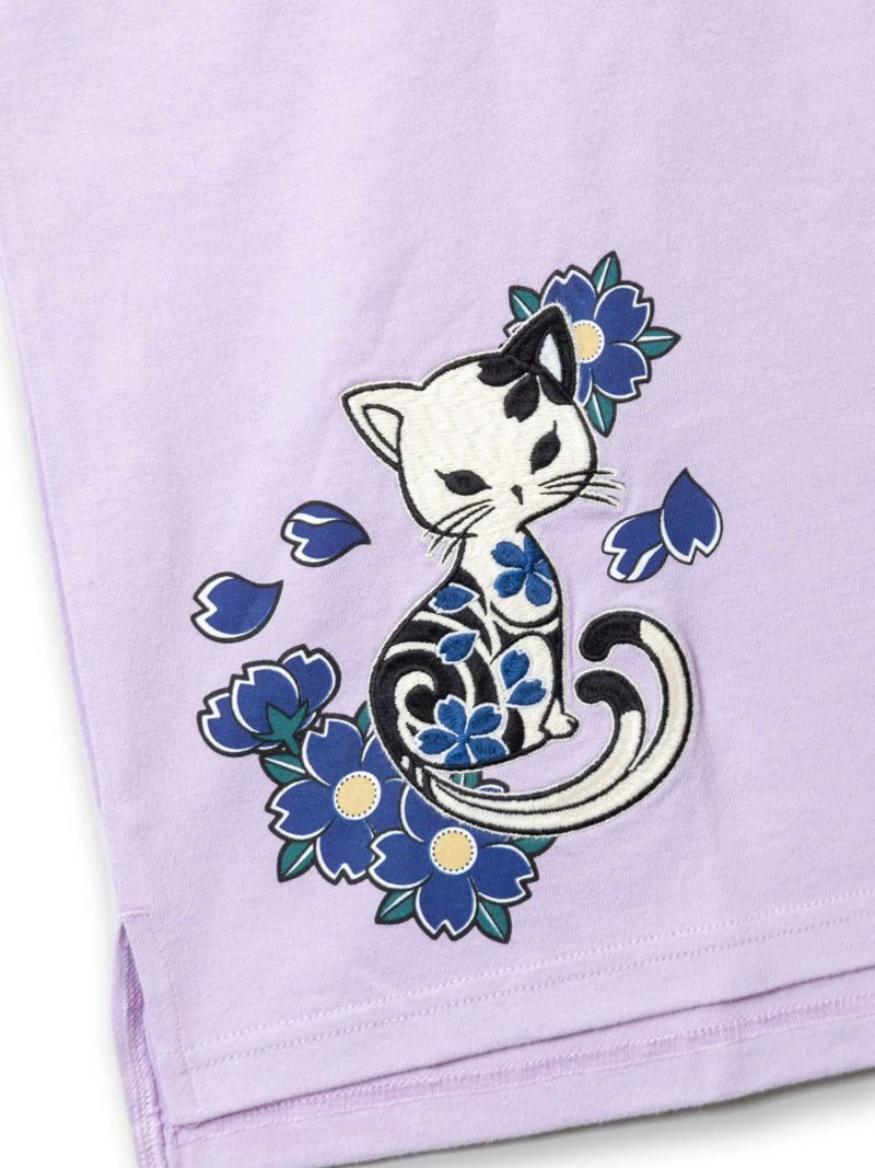 【SUMINEKO】“スミサクラ”刺繍入りTシャツ