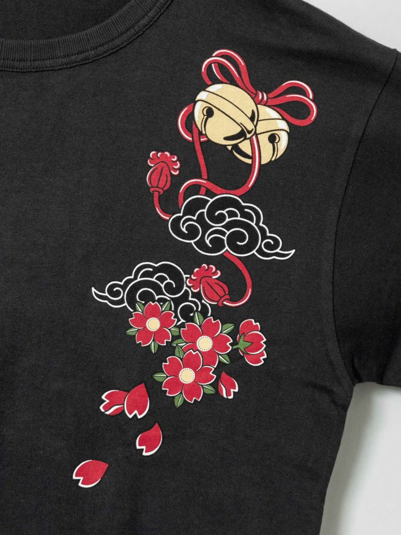 【SUMINEKO】“スミサクラ”刺繍入りTシャツ