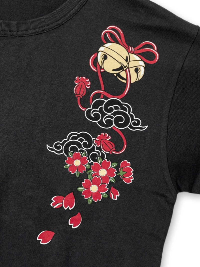 【SUMINEKO】“スミサクラ”刺繍入りTシャツ