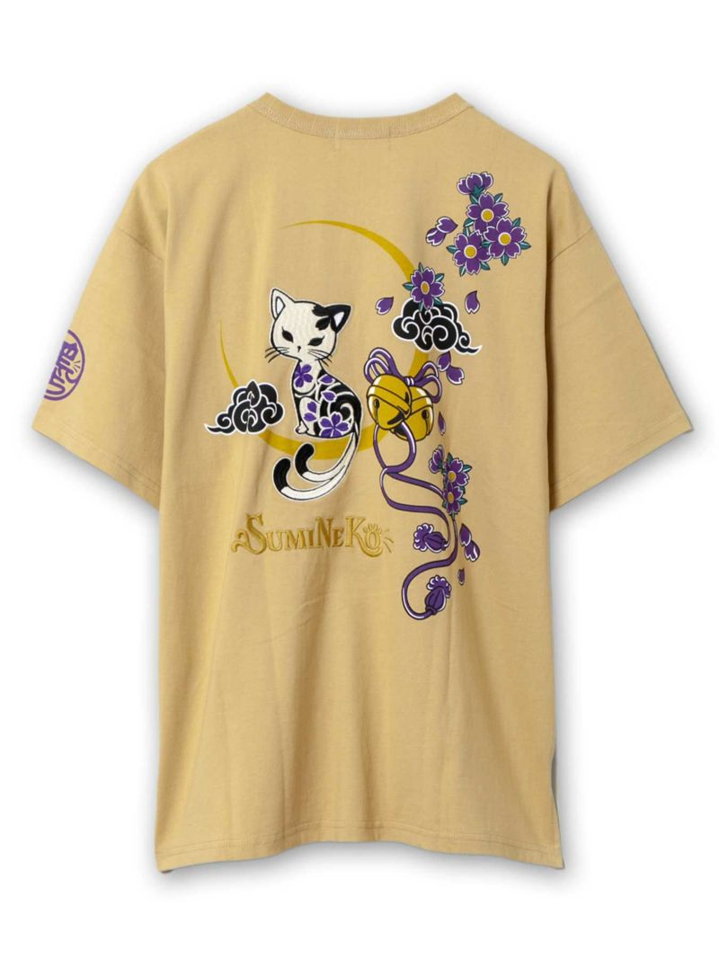 【SUMINEKO】“スミサクラ”刺繍入りTシャツ