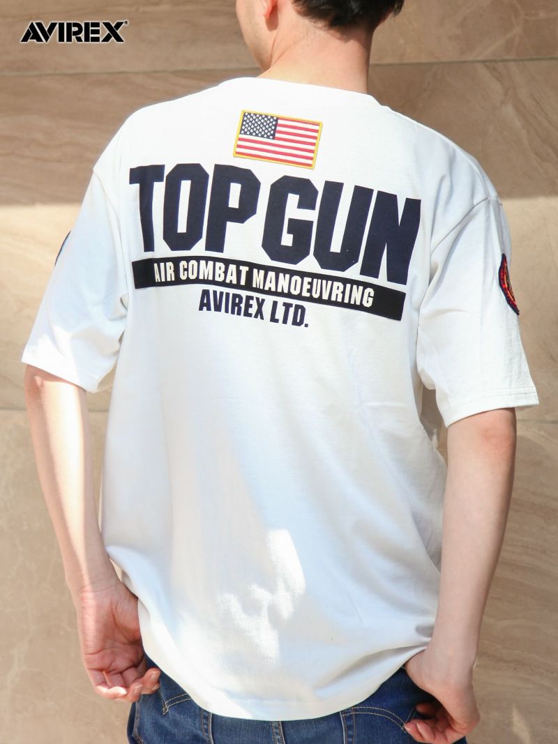 【AVIREX】“TOP GUN”PATCH&PRINT S/S T-SHIRT