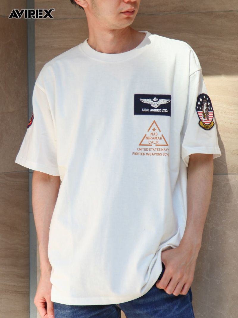 【AVIREX】“TOP GUN”PATCH&PRINT S/S T-SHIRT