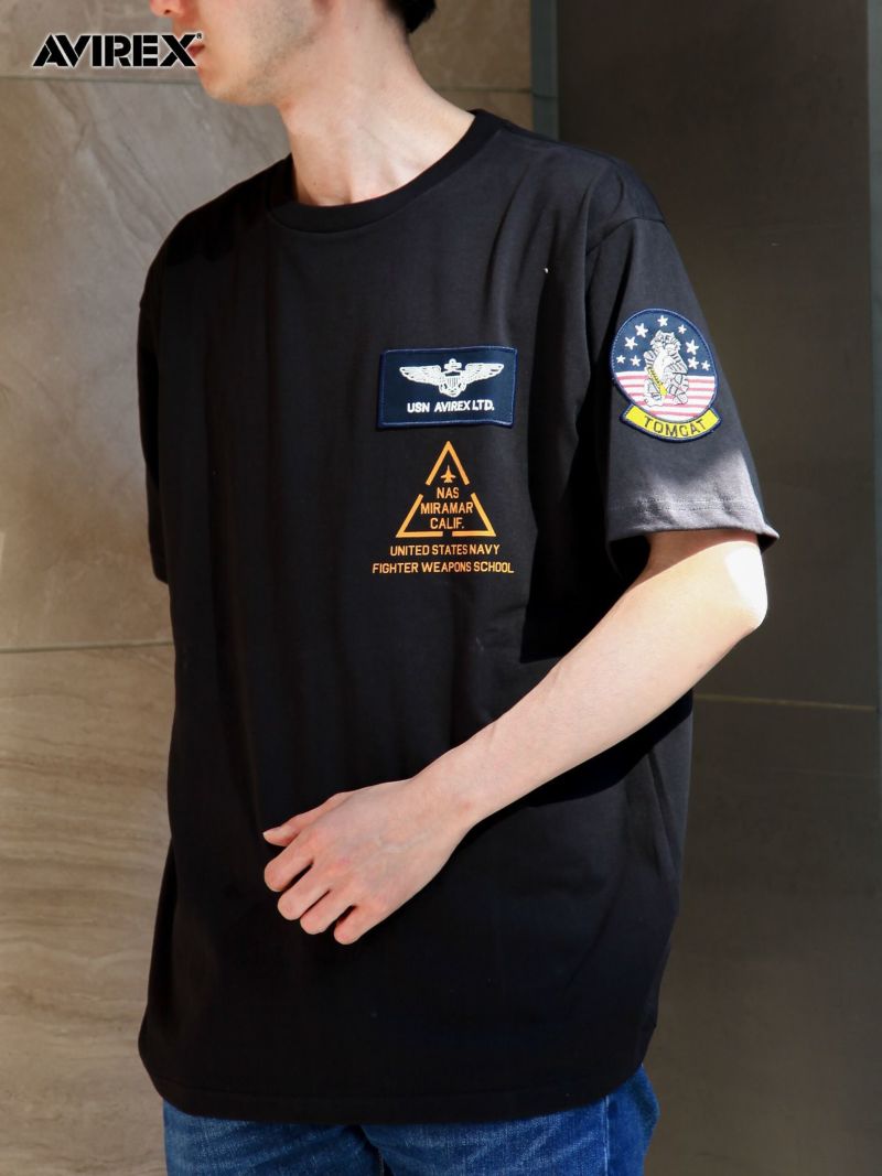 【AVIREX】“TOP GUN”PATCH&PRINT S/S T-SHIRT
