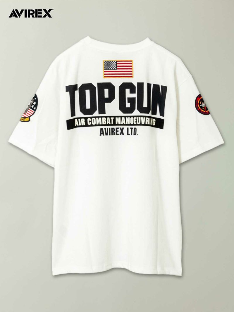 【AVIREX】“TOP GUN”PATCH&PRINT S/S T-SHIRT