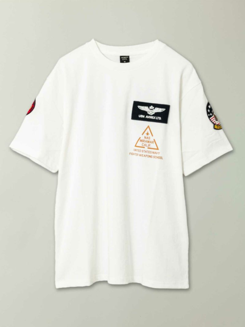 【AVIREX】“TOP GUN”PATCH&PRINT S/S T-SHIRT