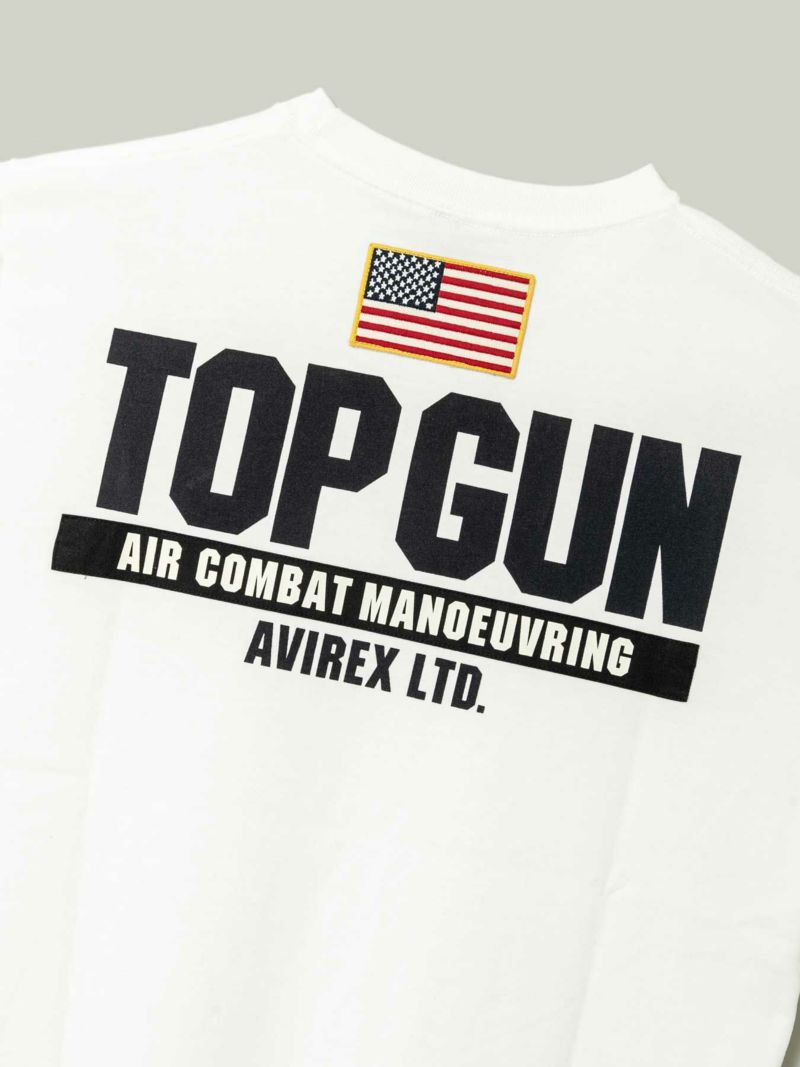 【AVIREX】“TOP GUN”PATCH&PRINT S/S T-SHIRT