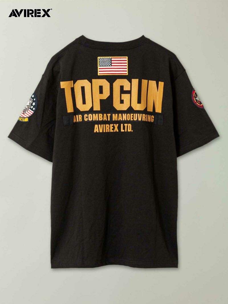 【AVIREX】“TOP GUN”PATCH&PRINT S/S T-SHIRT