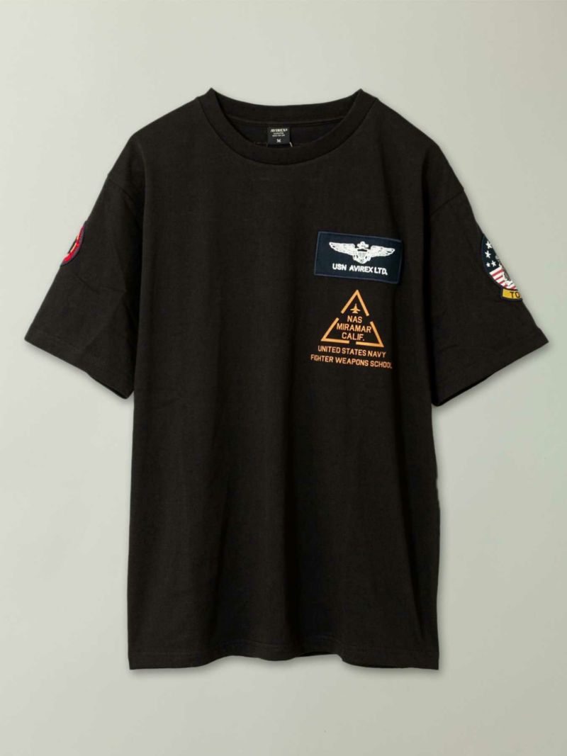 【AVIREX】“TOP GUN”PATCH&PRINT S/S T-SHIRT