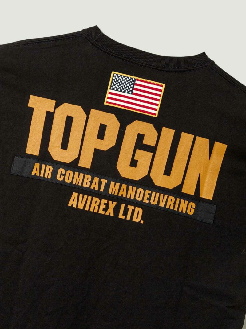 【AVIREX】“TOP GUN”PATCH&PRINT S/S T-SHIRT