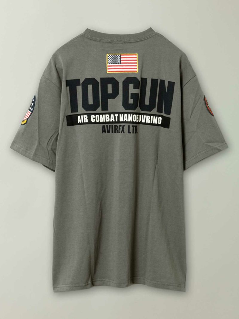 【AVIREX】“TOP GUN”PATCH&PRINT S/S T-SHIRT
