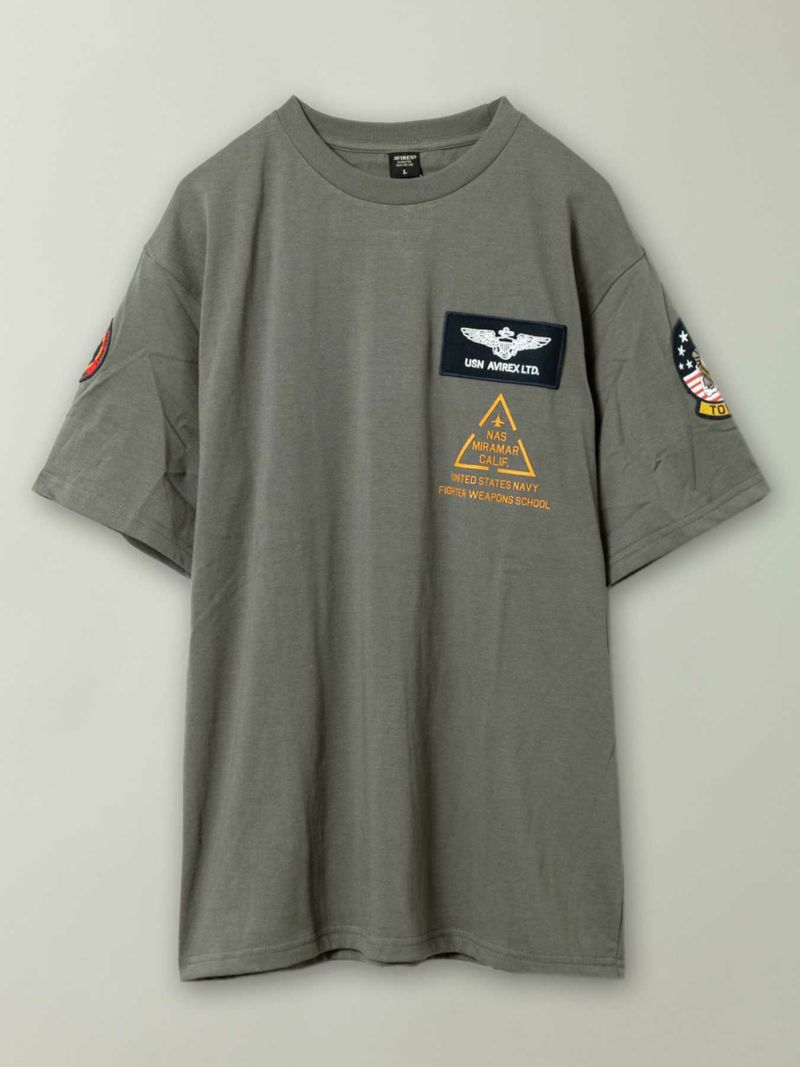 【AVIREX】“TOP GUN”PATCH&PRINT S/S T-SHIRT