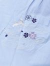 【雅結】桜と兎刺繍 半袖ブラウスパーカー