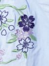 【雅結】桜と兎刺繍 半袖ブラウスパーカー