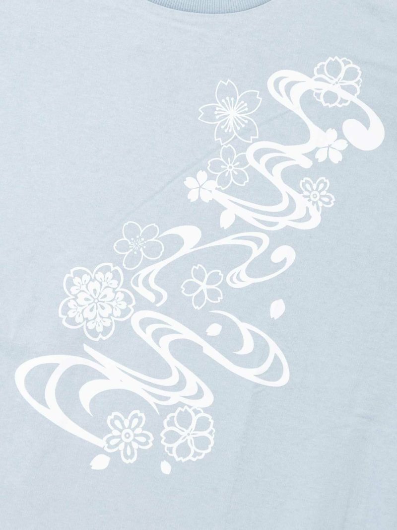 【雅結】桜流水プリントBIGシルエットTシャツ