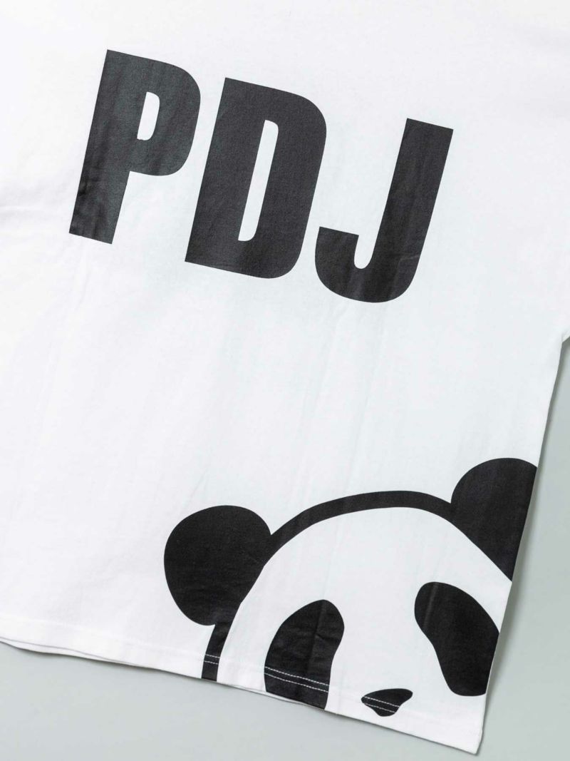 【PANDIESTA JAPAN】“スイカ大好きパンダさん”刺繍入りBIGシルエットTシャツ
