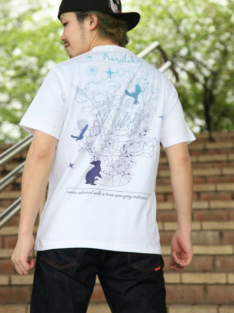 【黒菟華】“surveying instrument”プリントTシャツ【黒菟華】“surveying instrument”プリントTシャツ